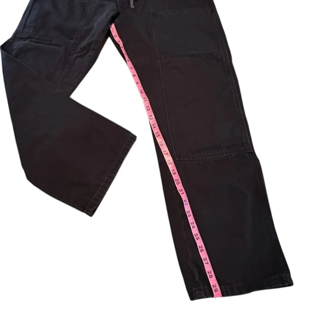 Wrangler Relaxed Fit Black Utility Cargo Pants L 36-38 Cotton‎ Workwear Outdoor